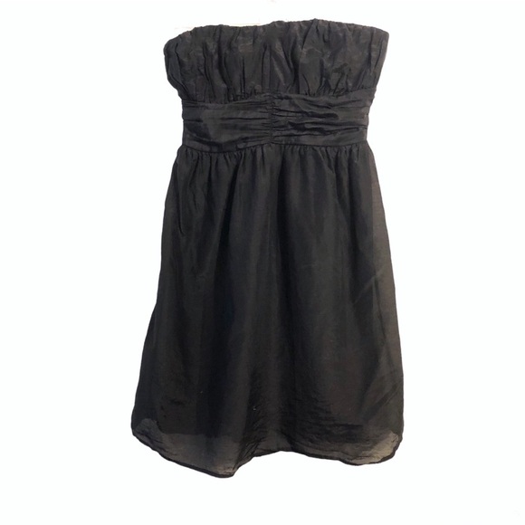 LOVESTITCH silk blend black strapless dress size - Picture 7 of 7